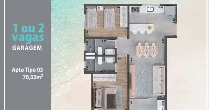 2dorm/1suíte - 70,33m², jardim britânia, caraguatatuba-sp