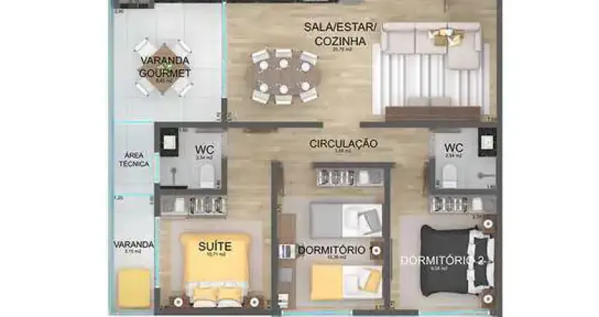 Apartamento com 3 quartos à venda na Avenida Marginal Rio Santos, Massaguaçu, Caraguatatuba