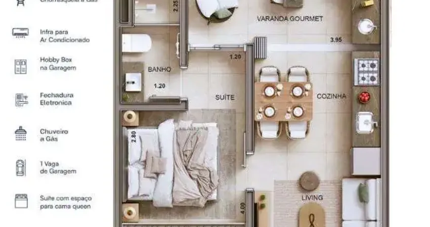 Apartamento com 1 quarto à venda na Praia Grande, Ubatuba