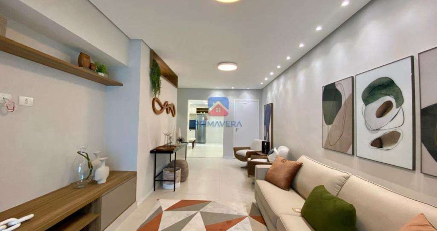 Apartamento frente mar com 3 dormitórios  para venda, Mirim