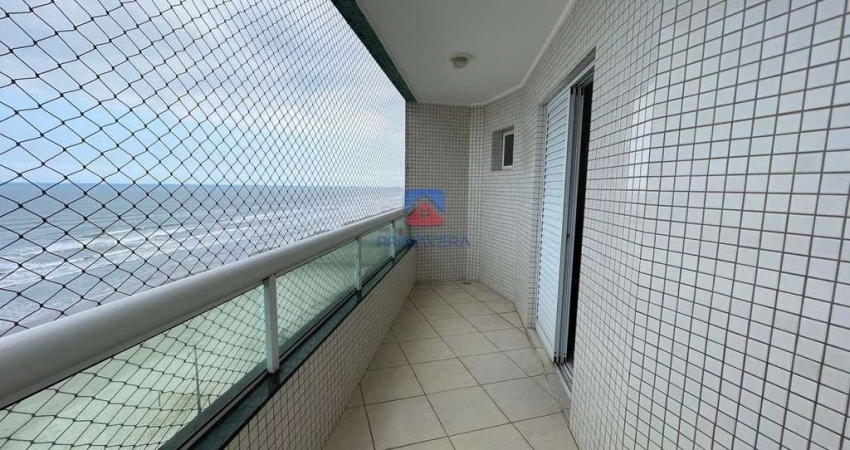 Apartamento  para locação , 3 dormitórios, frente mar com lazer