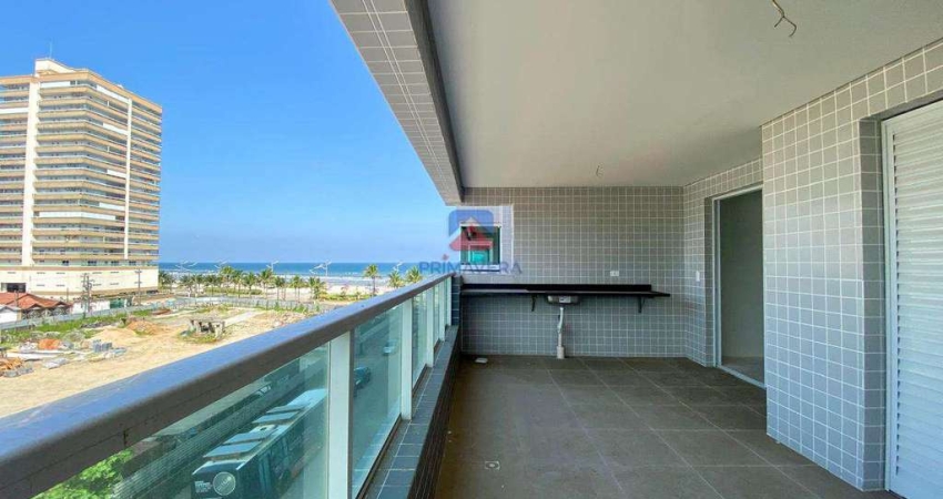 Apartamento de 2 dormitórios em prédio frente ao mar, Caiçara