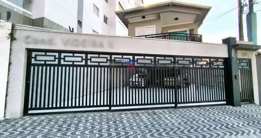 Casa de condomínio com 2 quartos, mirim, praia grande - r$ 354 mil, cod: 70838099