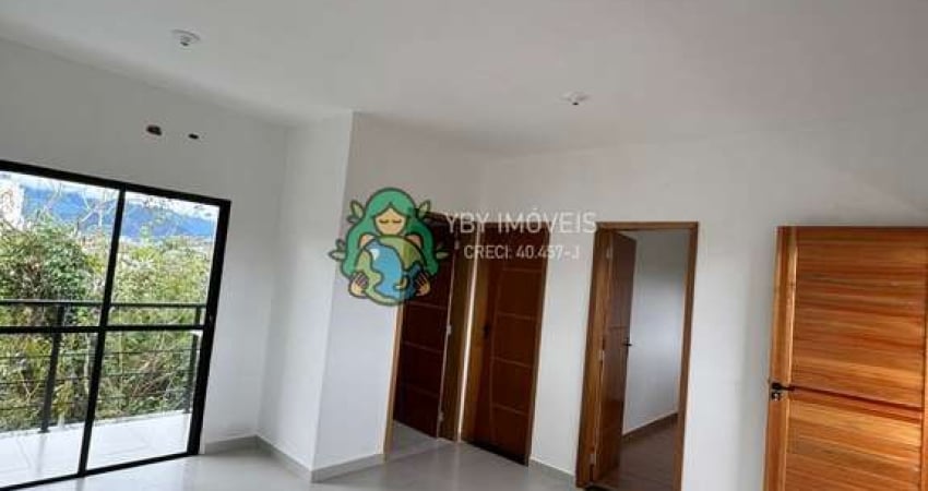 Apartamento com dois dormitórios para locação, Indaiá, Caraguatatuba, SP.