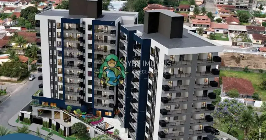 Lançamento com uma suíte à venda, 350 metros da praia, Porto Novo, Caraguatatuba, SP.
