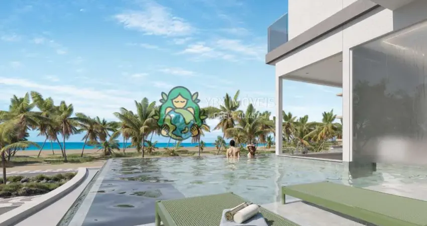 Condomínio frente mar na praia do aruan todos apartamentos com vista para o mar