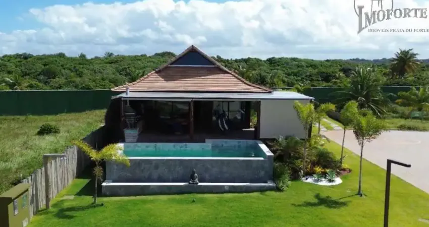 Linda casa térrea, com vista para o mar e 4 confortáveis suítes no imbassaí privilege !