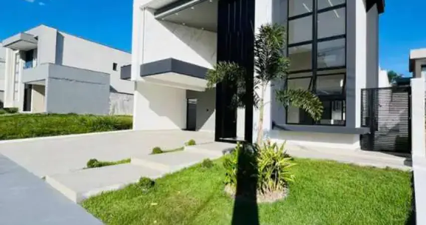 CASA ESPETACULAR A VENDA NO ALPHAVILLE 4 - PONTA NEGRA 3 Sutes + Escritório + Piscina + Area Gourmet Completa
