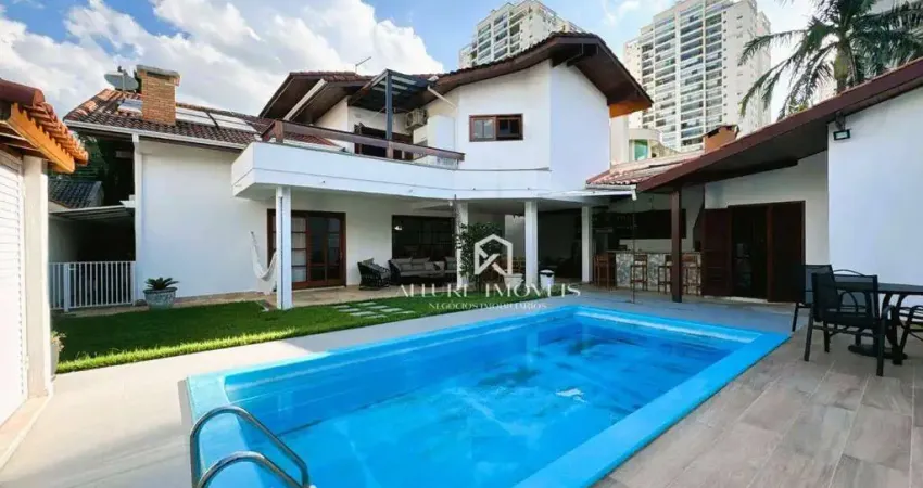 Casa com 4 dormitórios, 330 m² - venda por r$ 3.190.000 ou aluguel por r$ 15.900/mês - jardim aquarius - são josé dos campos/sp