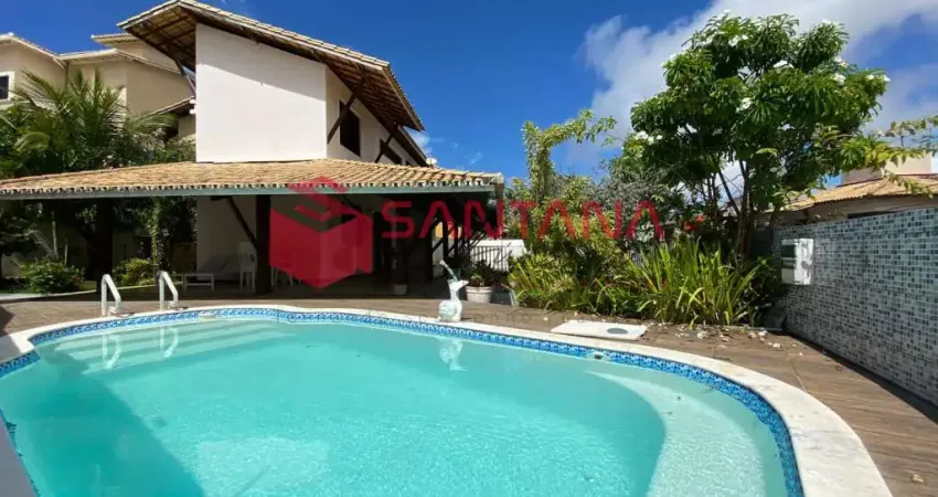 Casa mobiliada 4/4 para locação em vilas do atlântico - *138249