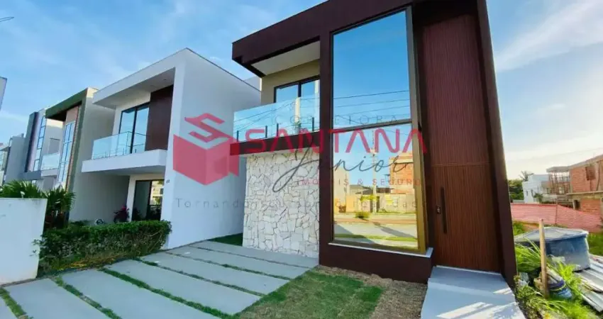 Casa de alto padrão 4/4 (3 suítes) em condomínio em vilas de abrantes - ca612