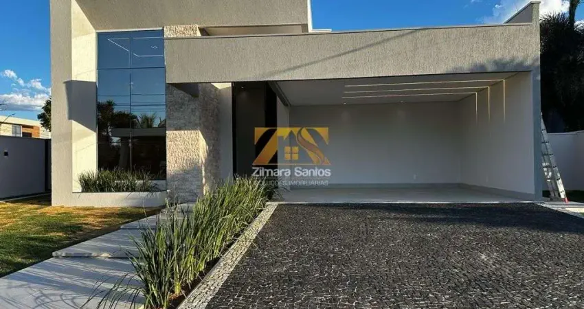 Casa Alto Padrão 4/4 com 3 suítes - 240 m²- Porteira Fechada - Caribe Residence e Resort - Palmas/TO