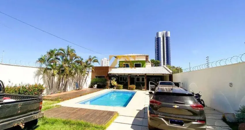 Sobrado alto padrão, com 5 suítes, 540 m² - 105 norte (arno 12) - próximo ao shopping capim dourado - palmas/to