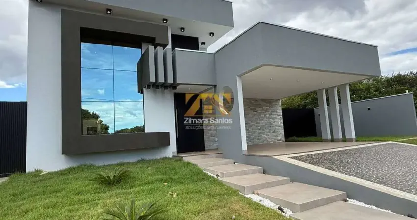 Casa Alto Padrão com 4 suítes plenas - 264 m² - Condomínio Caribe Golf &amp; Spa - Palmas/TO