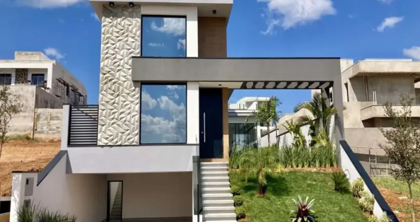 casa térrea com piscina com borda infinita e lindo pe direito duplo brisa jundiai R$2.900.000.00