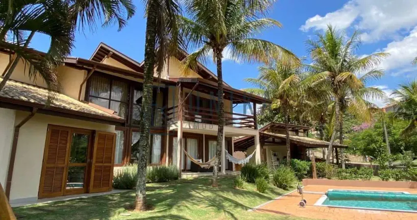 Casa de Luxo em Sousas: 4 Quartos, 4 Suítes, 7 Banheiros e 315m² - Natureza, Área de Lazer e Sofisticação