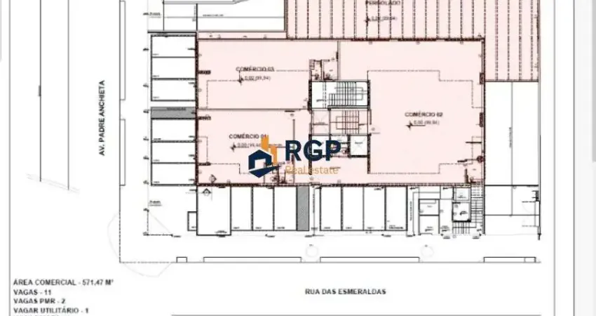 Excelente e novo salao pra locação no bairro jardim em santo andre