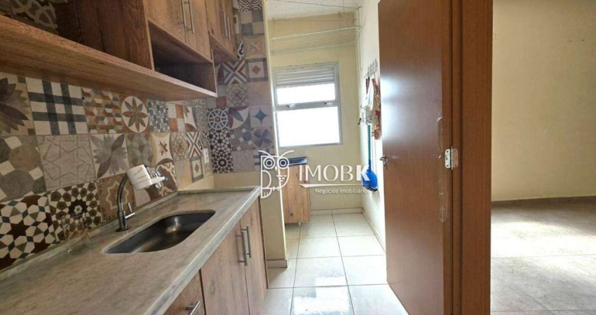 Apartamento 50m² com 2 dormitórios, 1 vaga coberta, à venda por R$ 340.000 - Cidade Nova - Jundiaí/SP