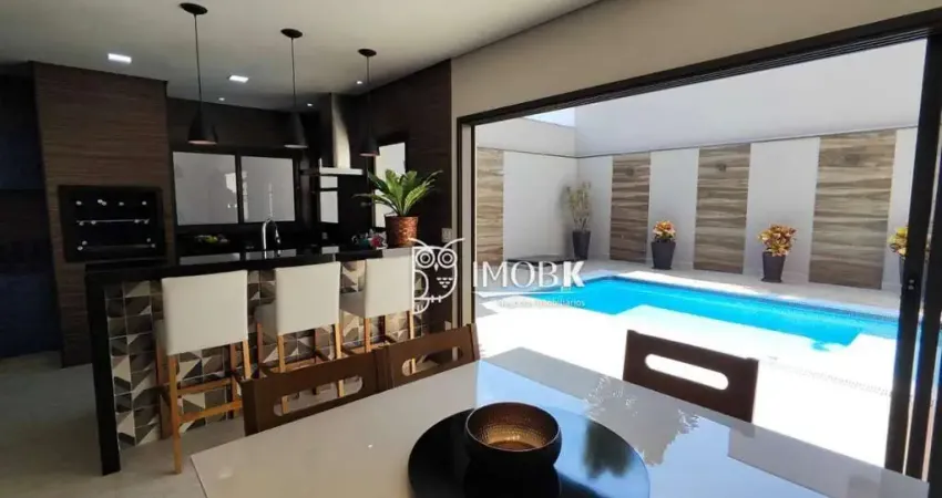 Linda casa em condominio com piscina aquecida e suíte térrea — conforto e sofisticação em cada detalhe