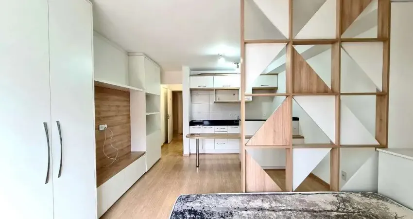 Apartamento studio mobiliado, andar alto - edifício hub home