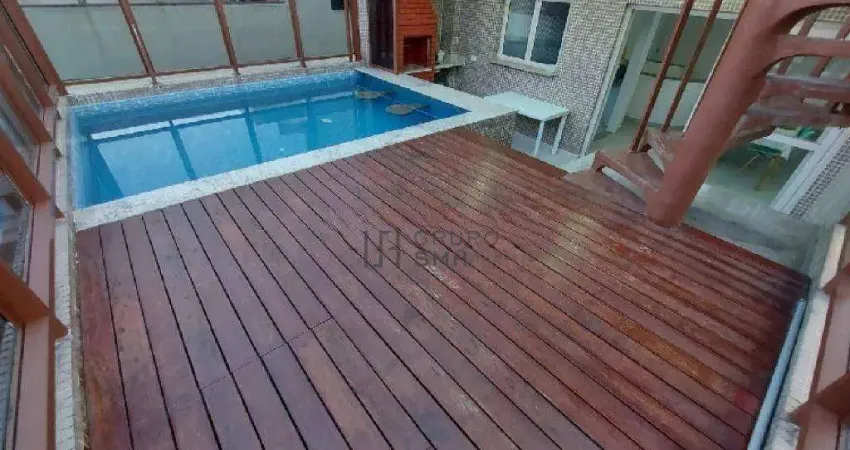 Cobertura com 3 dormitórios à venda, 180 m² por R$ 650.000,00 - Jardim Três Marias - Guarujá/SP