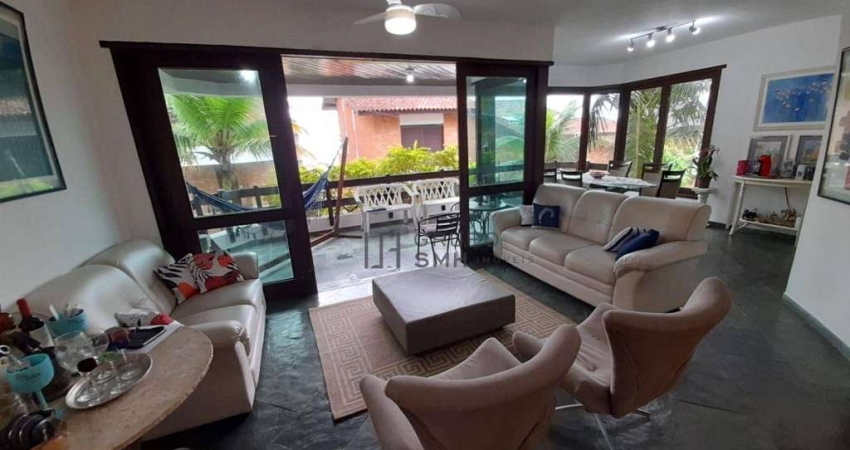 Casa com 5 dormitórios, 330 m² - venda por R$ 1.400.000,00 ou aluguel por R$ 10.900,00/mês - Enseada - Guarujá/SP