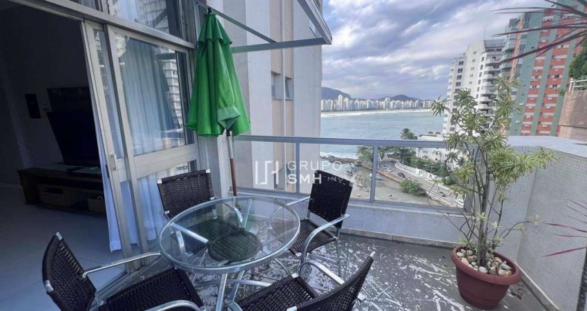 Apartamento com 3 dormitórios à venda, 110 m² por R$ 1.200.000 - Astrias Frente Mar - Guarujá/SP