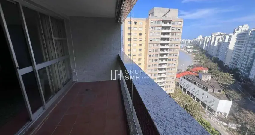 Apartamento com 3 dormitórios para alugar, 115 m² por r$ 5.800,00/mês - pitangueiras frente mar - guarujá/sp