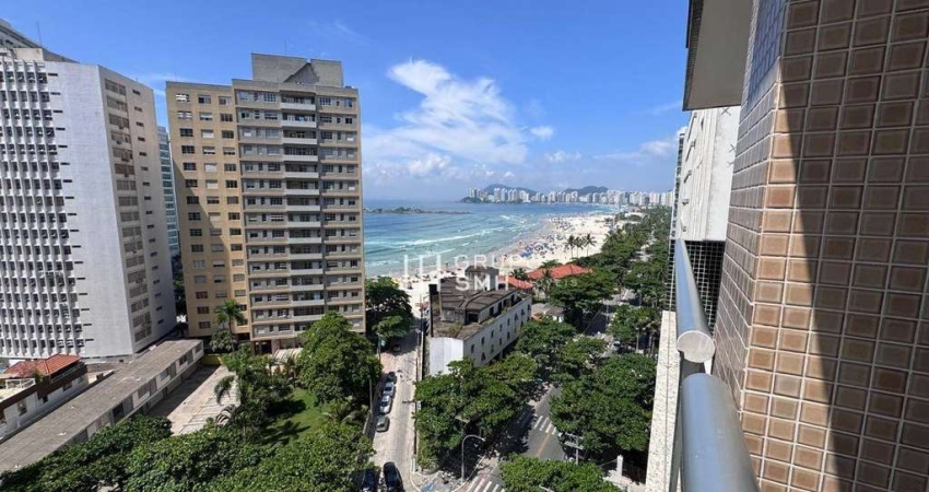Apartamento com 3 dormitórios à venda, 146 m² por R$ 1.000.000 - Pitangueiras Frente Mar - Guarujá/SP