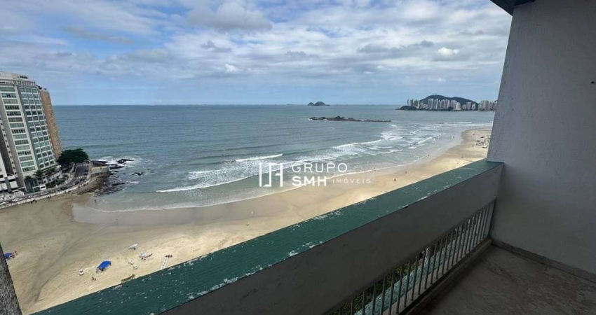 Apartamento com 4 dormitórios à venda, 190 m² por R$ 1.500.000 - Pitangueiras Frente Mar - Guarujá/SP