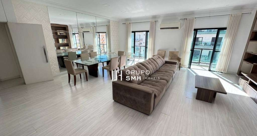 Apartamento com 3 dormitórios para alugar, 190 m² por R$ 8.500/mês - Pitangueiras - Guarujá/SP