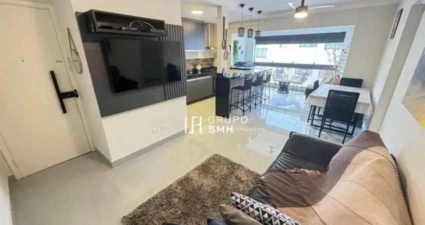 Apartamento com 2 dormitórios à venda, 65 m² por r$ 550.000,00 - pitangueiras - guarujá/sp