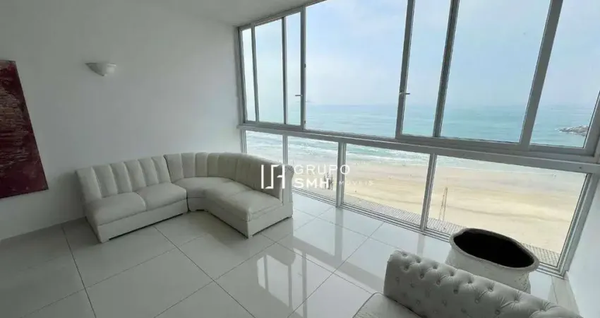 Apartamento com 3 dormitórios para alugar, 170 m² por r$ 10.100/mês - pitangueiras frente mar - guarujá/sp