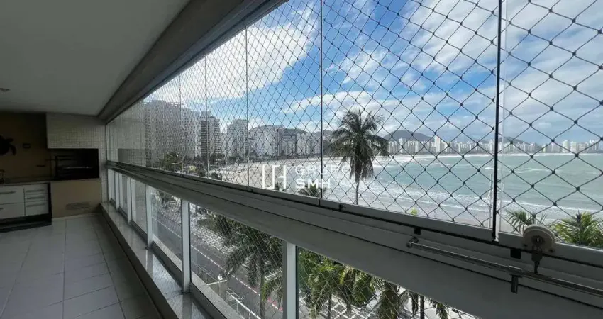 Apartamento com 3 dormitórios à venda, 110 m² por r$ 1.700.000 - astúrias frente mar - guarujá/sp