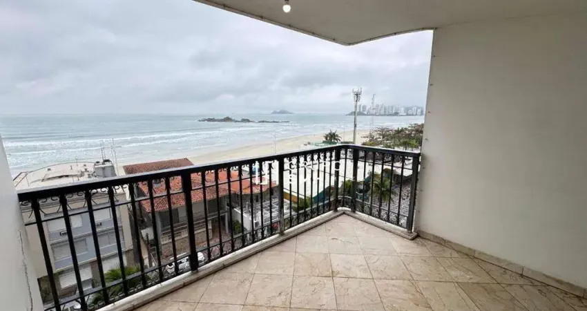 Apartamento com 4 dormitórios à venda, 200 m² por r$ 1.200.000,00 - pitangueiras frente mar - guarujá/sp