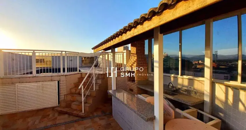 Cobertura com 3 dormitórios à venda, 185 m² por r$ 550.000,00 - enseada guaruja - guarujá/sp