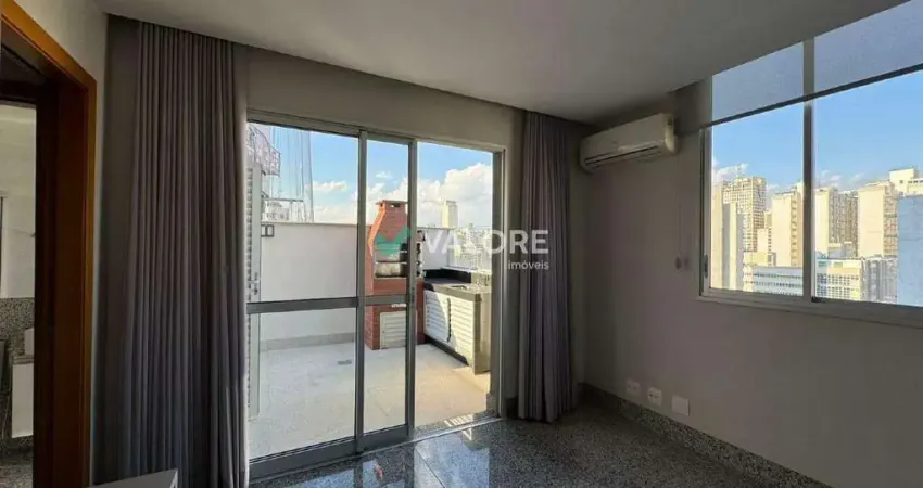Cobertura com 2 quartos para alugar na Rua Santa Catarina, Lourdes, Belo Horizonte