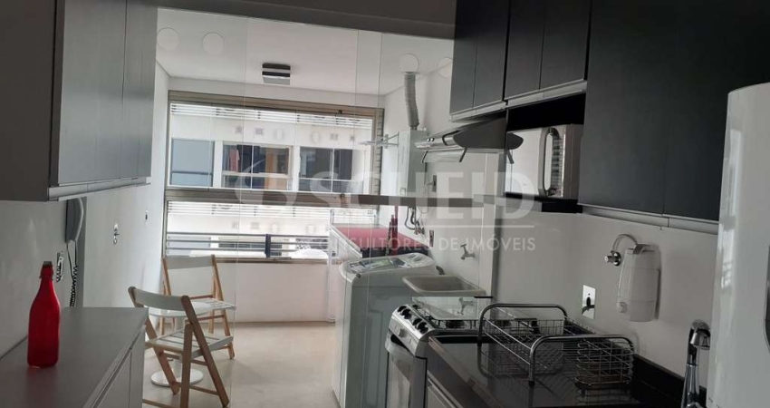Apartamento Brooklin mobiliado 1 suíte, sala, 1 vaga lazer!