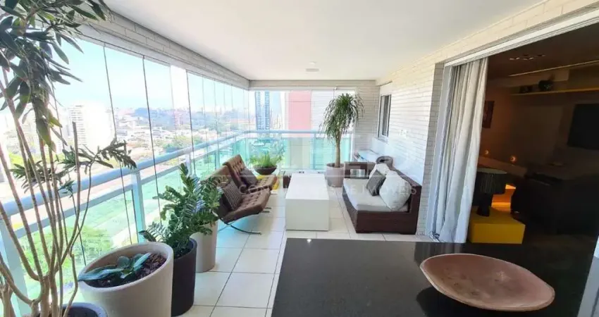 Apartamento à venda no condomínio stellato - chácara santo antônio. varanda com churrasqueira