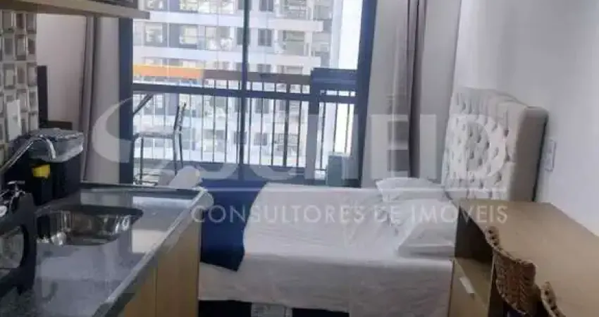 Apartamento Studio 1 suíte, Brooklin mobiliado.
