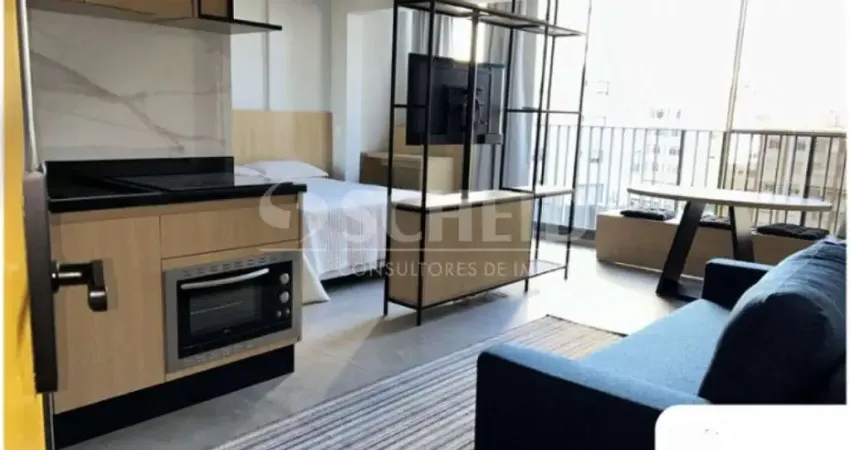 Apartamento para locação de 37m², 1 quarto, 1 vaga, aceita pets, na vila madalena