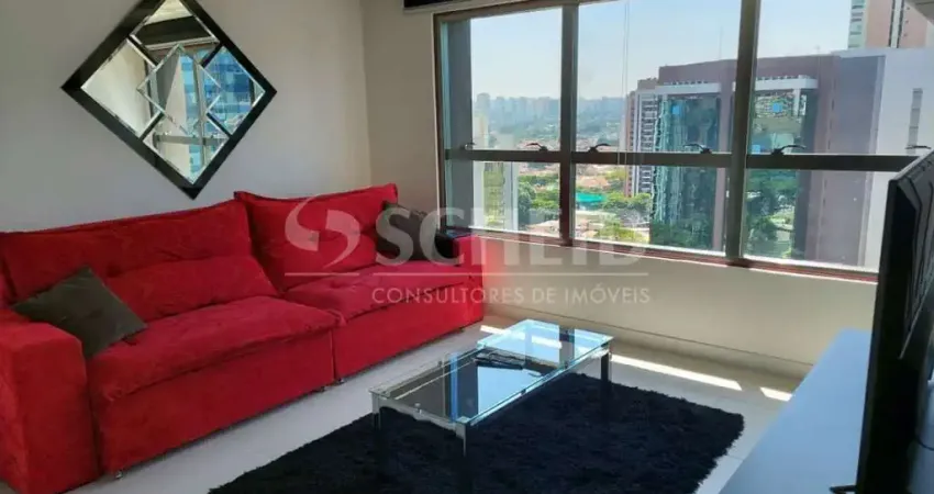 Apartamento mobiliado para locação na berrini brooklin - novo, lindo, pronto para morar.