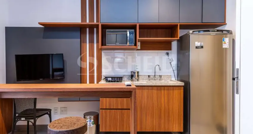 Studio mobiliado para locação nos jardins tipo studio. pronto para morar.