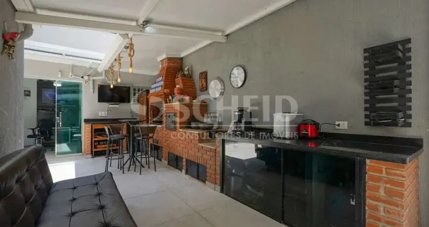 Sobrado a venda de 267,28m² útil, com 3 quartos e 4 vagas, no jardim prudência.