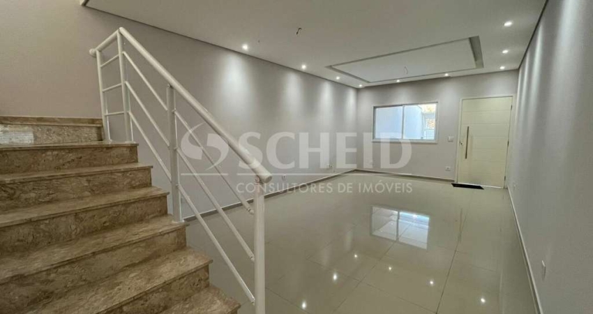 Sobrado novo 3 dormit, 1 suite, 2 vagas, churrasqueira, quintal, acabamento sofisticado