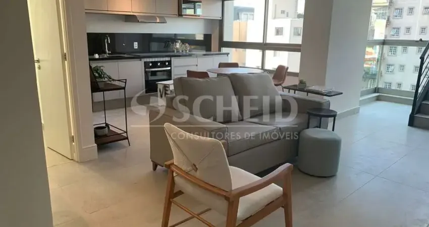Duplex para locação no ibirapuera, 87m², 2 suítes amplas, sala integrada com cozinha,2 vagas