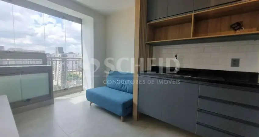 Locação no campo belo totalmente mobiliado e com enxoval de cama,mesa ,32 metros, 01 dormitórios.