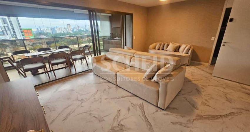 Apartamento a venda de 135,00m² útil, com 3 quartos e 2 vagas, no Campo Belo.