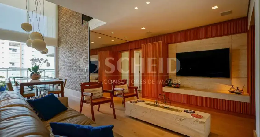 Apartamento em andar alto com mezanino e varanda gourmet - Brooklin