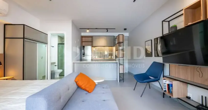 Studio á Venda no Campo Belo Mobiliado com 40m², 1 quarto.